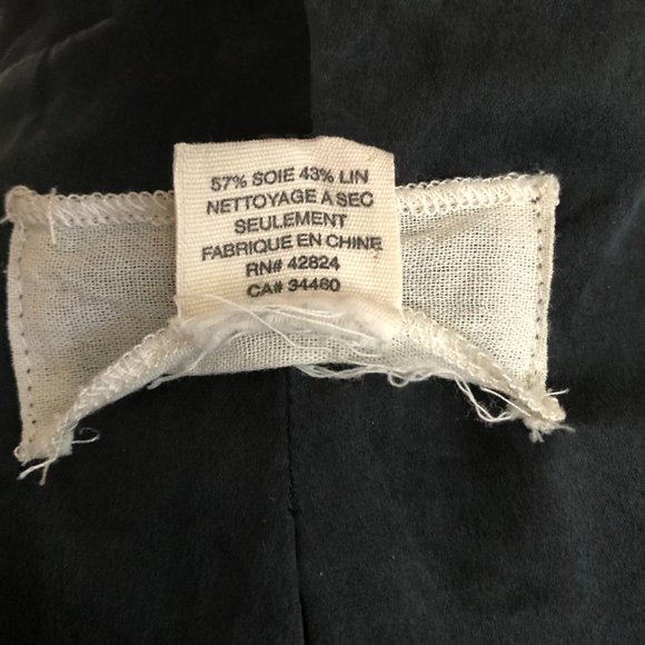 Cropped Blazer Silk & Linen, Brand YA-YA, Medium - Picture 9 of 9